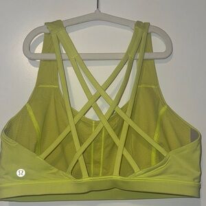 lululemon athletica Free to Be serene Bra- neon green